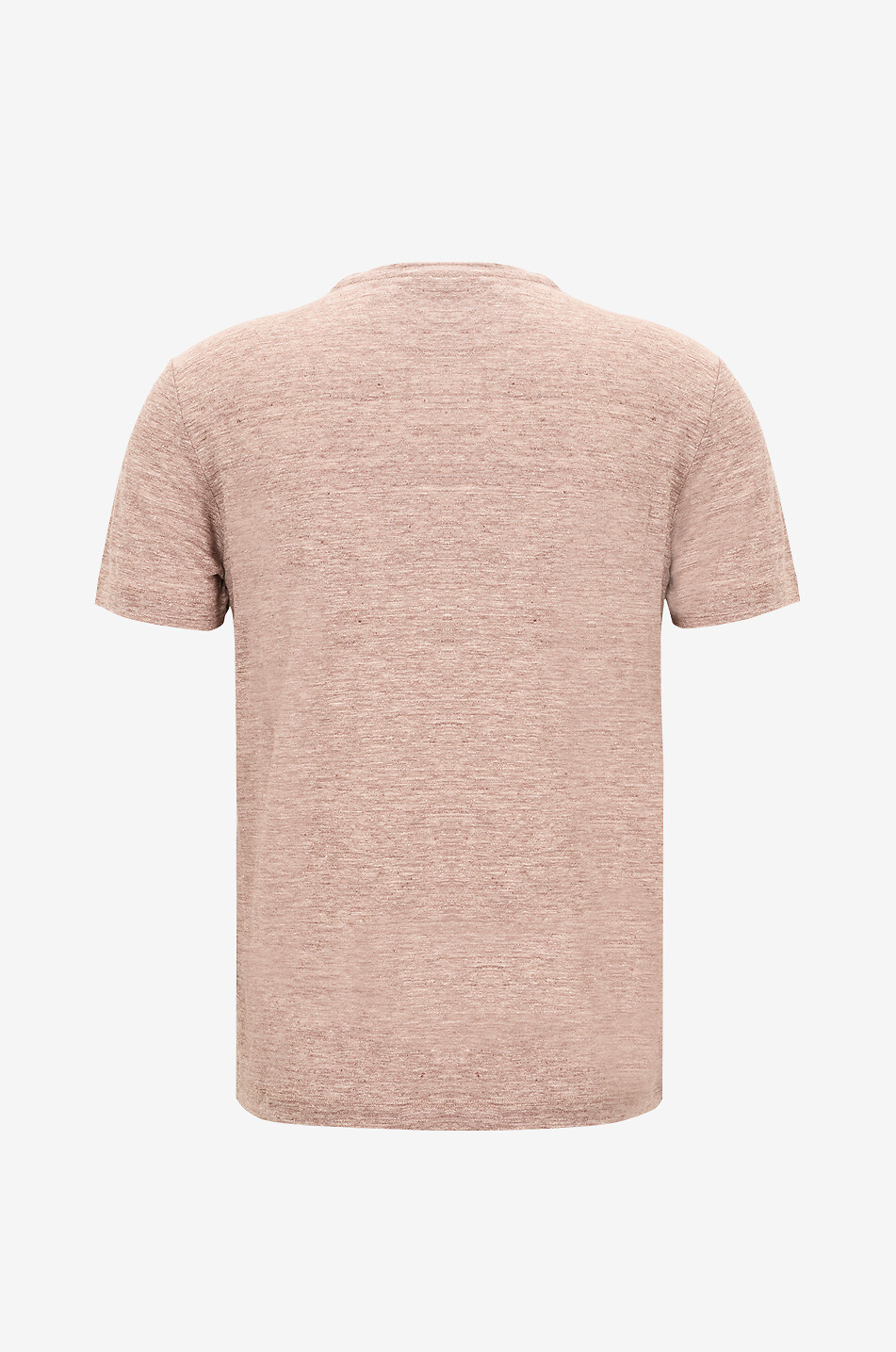 MAURIZIO BALDASSARI T-Shirt mit Rundhalsausschnitt aus Leinen Herren HELLBRAUN 2