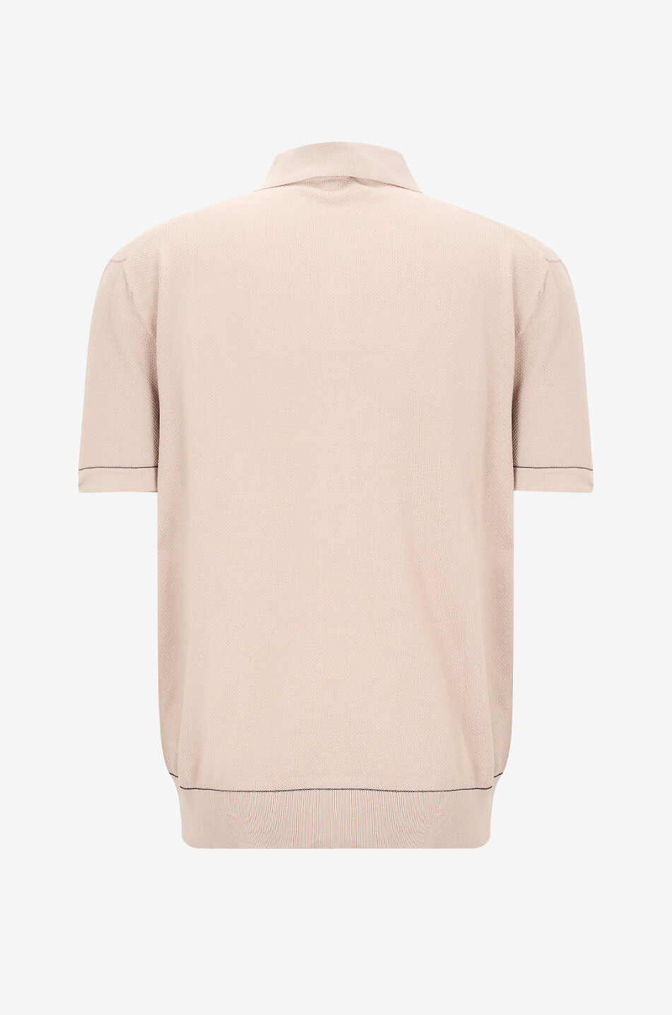 BRIONI Kurzarm-Polohemd aus Sea Island Baumwolle Herren Hellbeige 2
