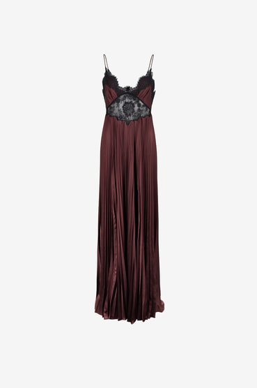 vince lace trim pleated dress Smocked Lace Dress in Dresses & Skirts