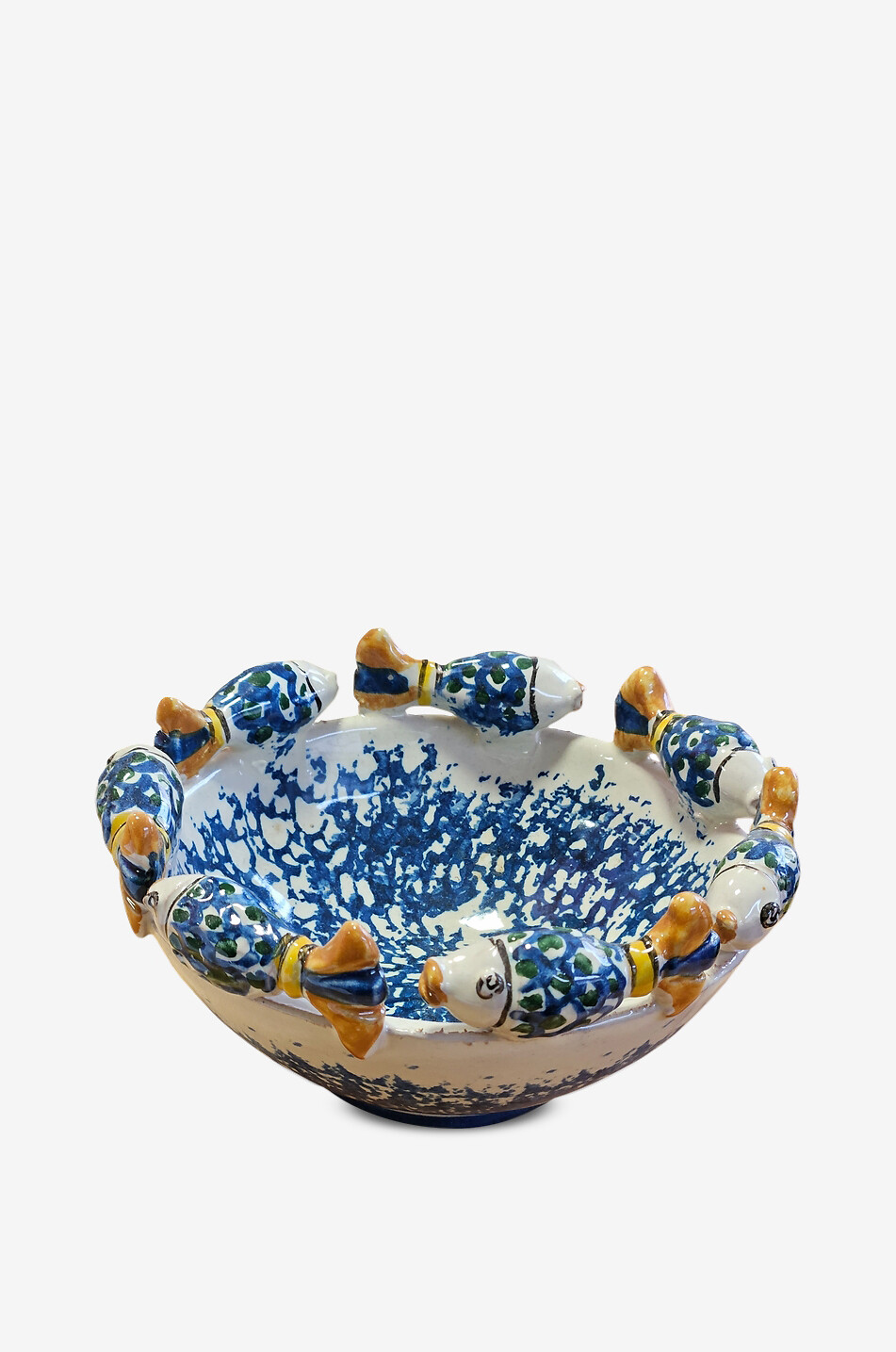 LES OTTOMANS Handbemalt Keramikschale Sicilian Summer Haus BUNT 1