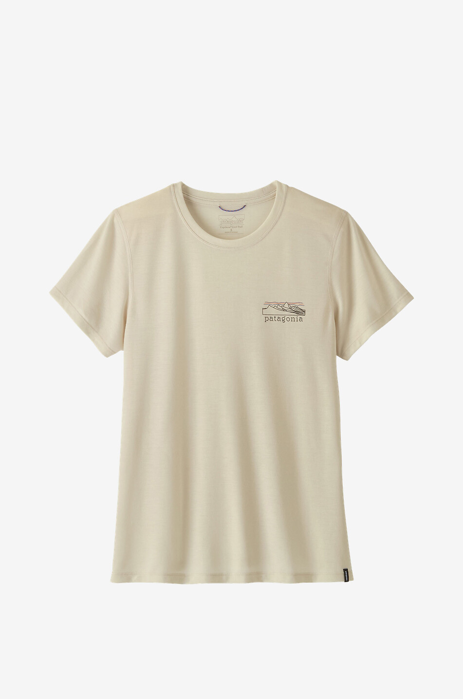 PATAGONIA Capilene Cool printed round neck sports t-shirt Women WHITE 1