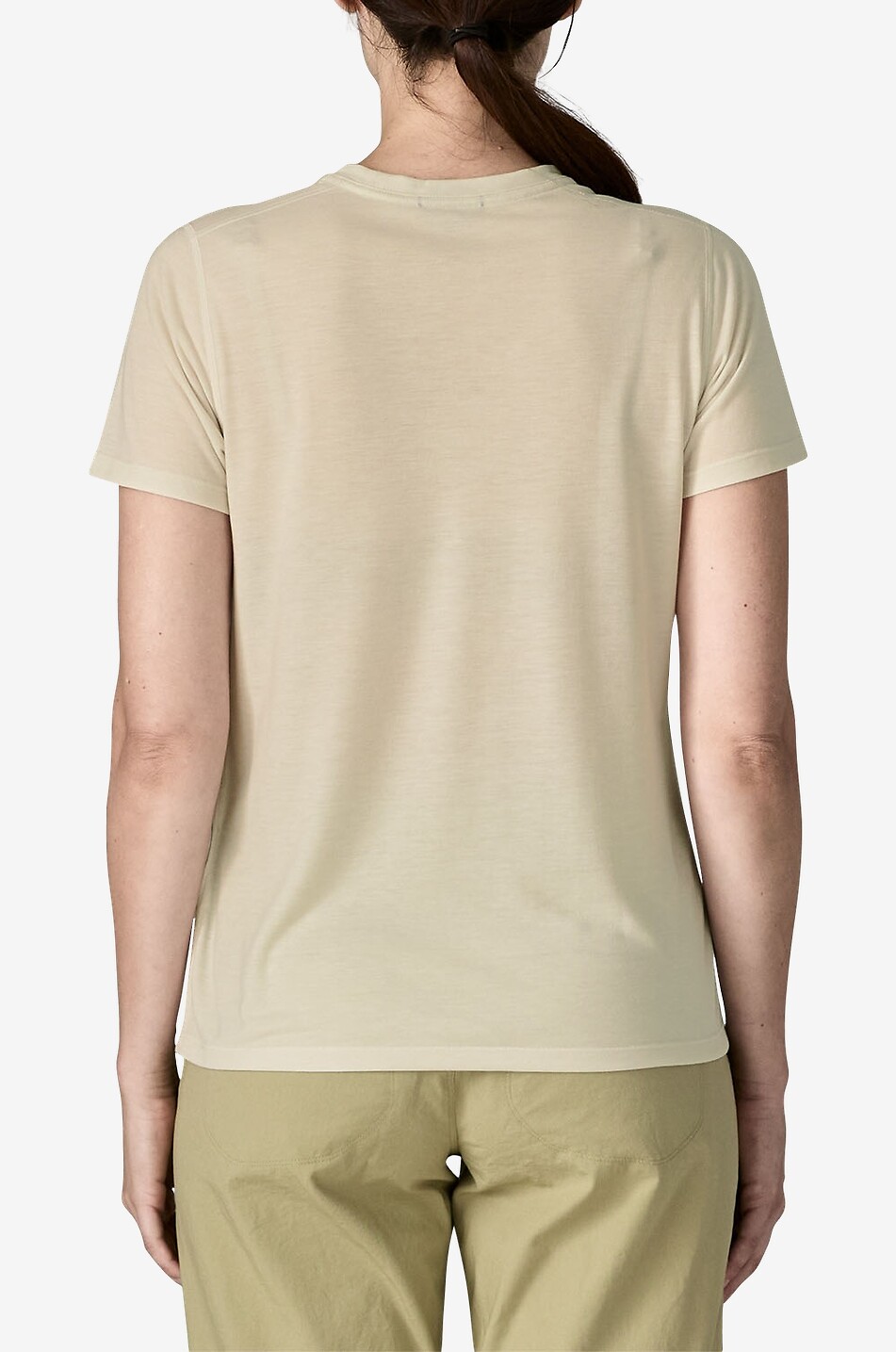 PATAGONIA Capilene Cool printed round neck sports t-shirt Women WHITE 4