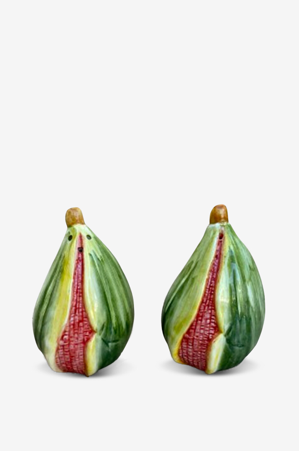 LES OTTOMANS Salière et poivrière en céramique en forme de figues Maison MULTICOLORE 1