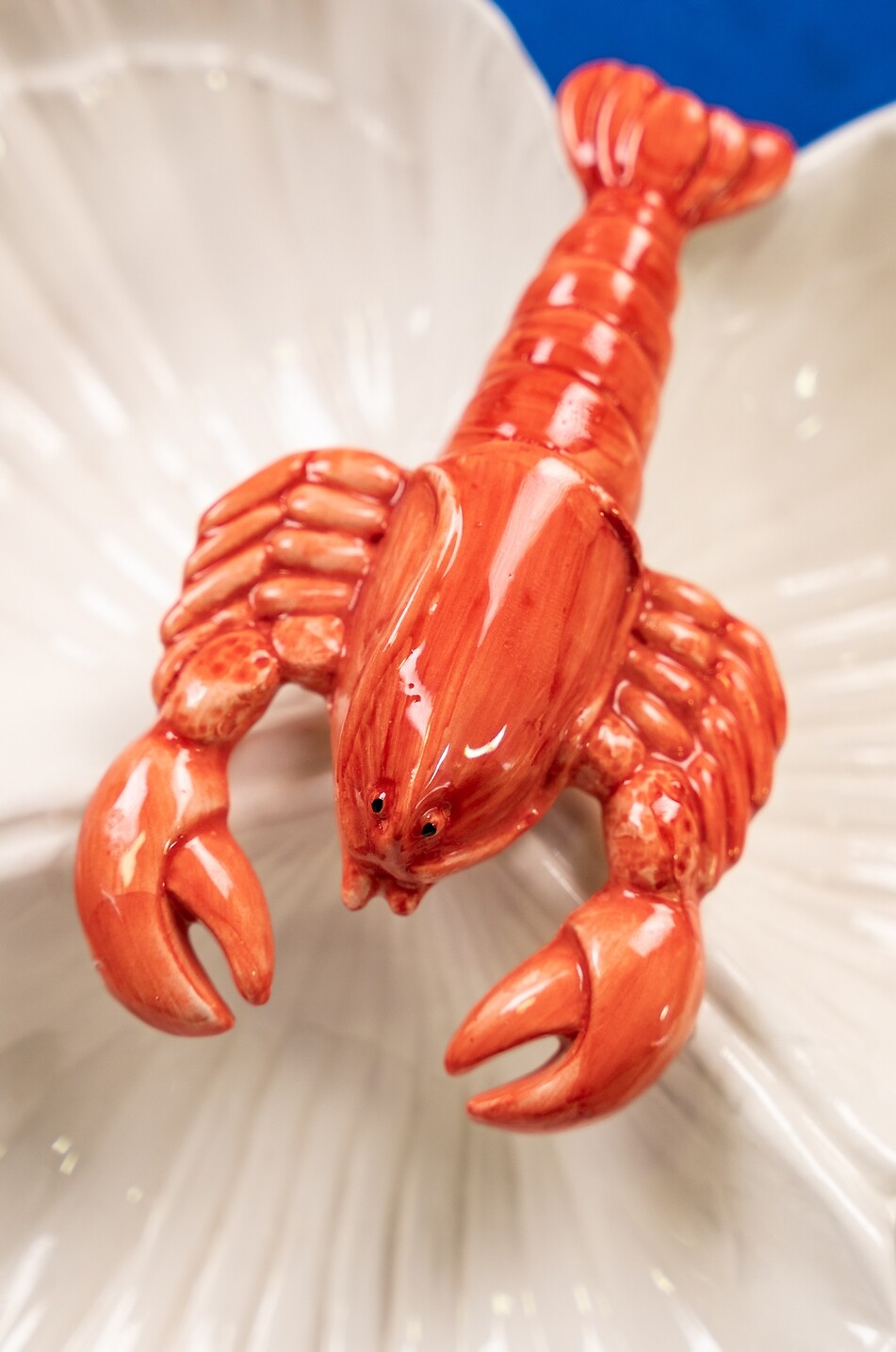 LES OTTOMANS Aperitif-Teller aus Keramik in Muschelform Lobster Haus BUNT 2