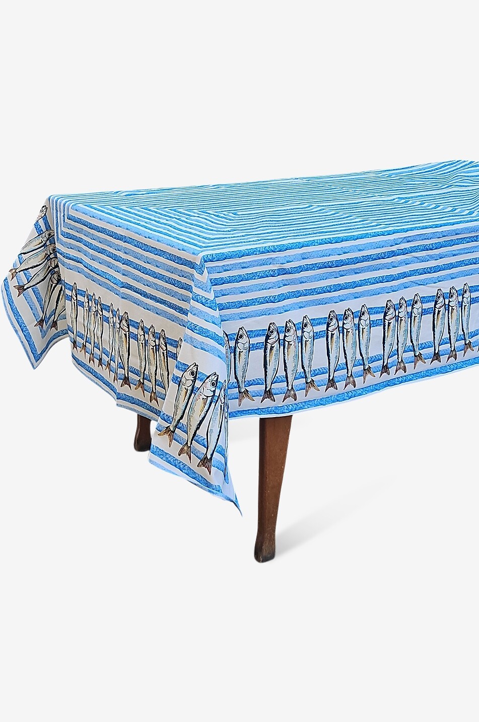 LES OTTOMANS Nappe en coton imprimé ikat à rayures - 250 cm Maison MULTICOLORE 1