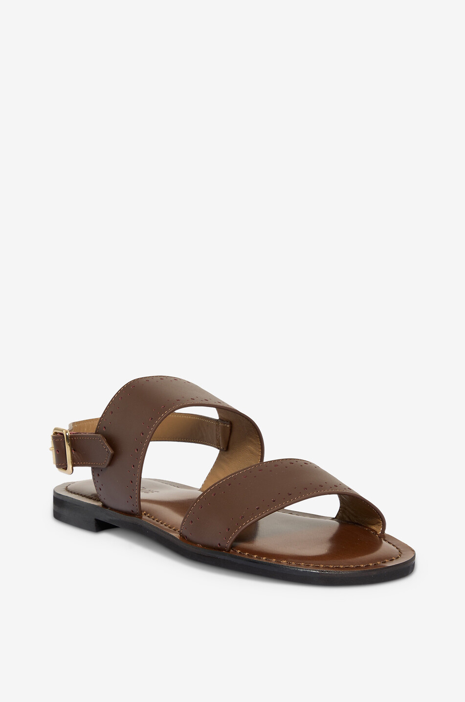 Sandales à brides en cuir perforé Sidu