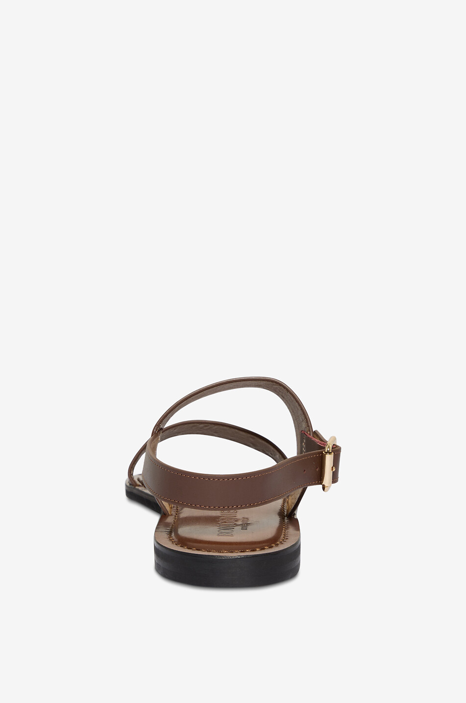 BONGÉNIE Sandales à brides en cuir perforé Sidu Homme MARRON MOYEN 4