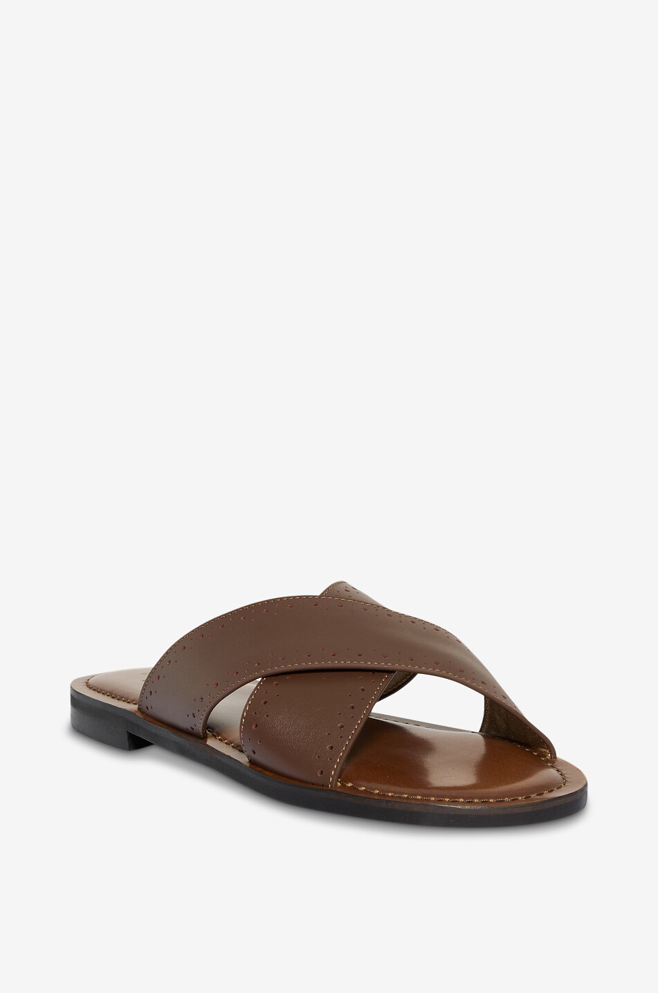 Sandales en cuir perforé Sidu