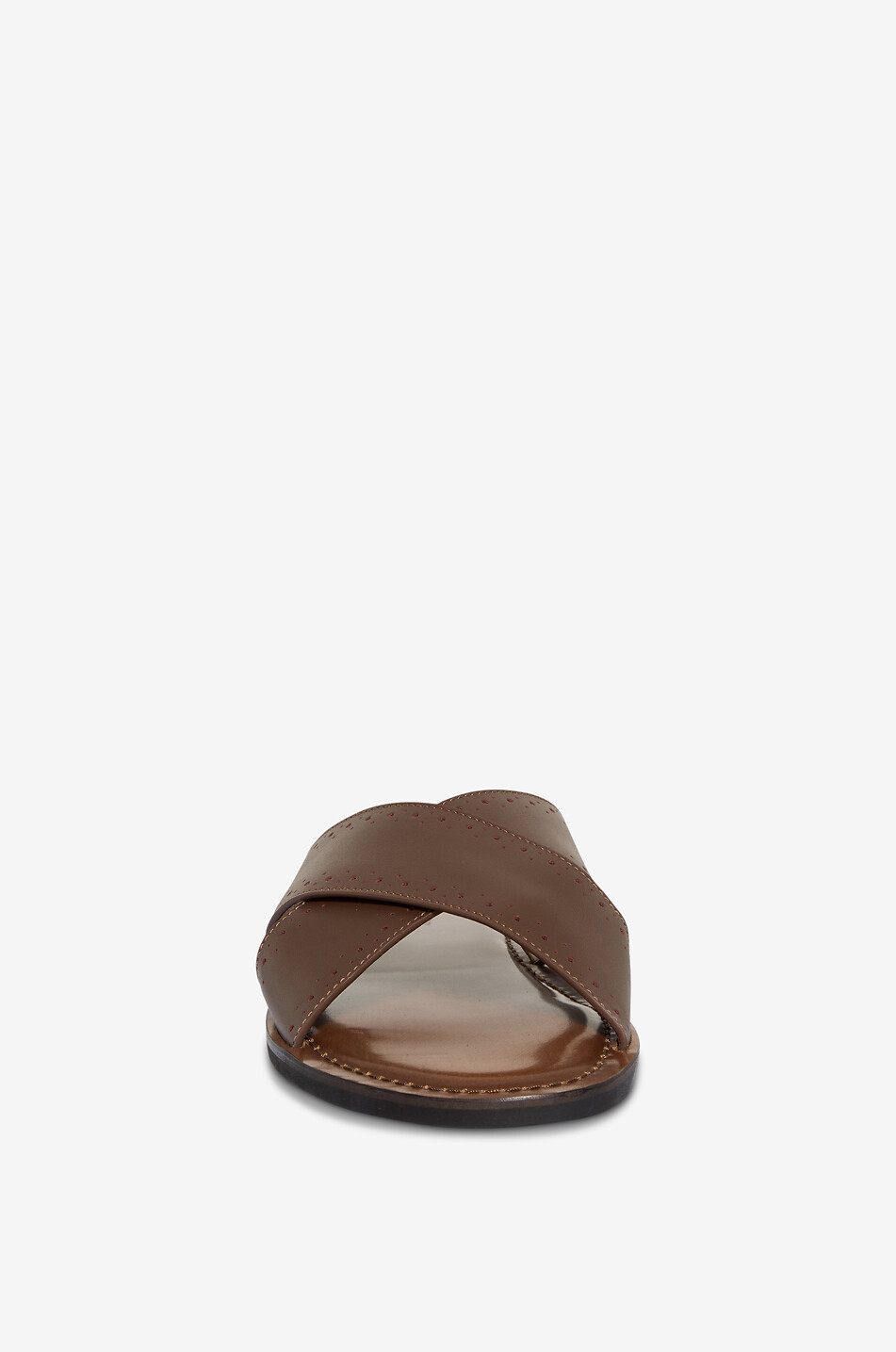 BONGÉNIE Sandales en cuir perforé Sidu Homme MARRON MOYEN 2