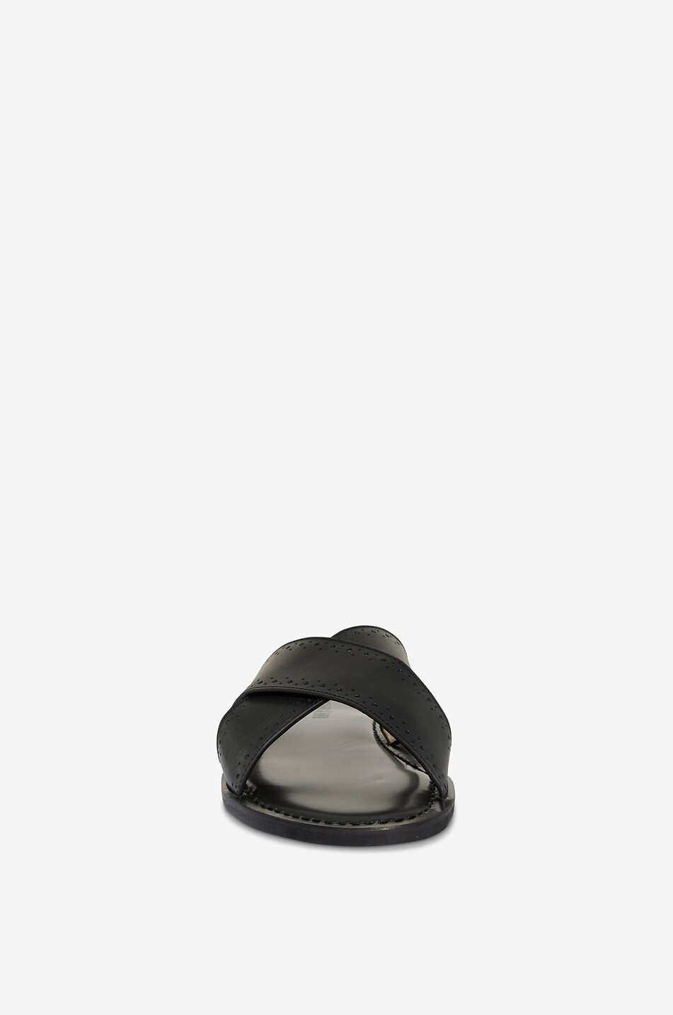 BONGÉNIE Sandales en cuir perforé Sidu Homme NOIR 2