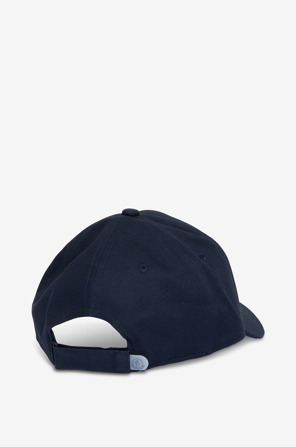MONCLER Boy's embroidered logo cotton twill cap Boy DARK BLUE 3