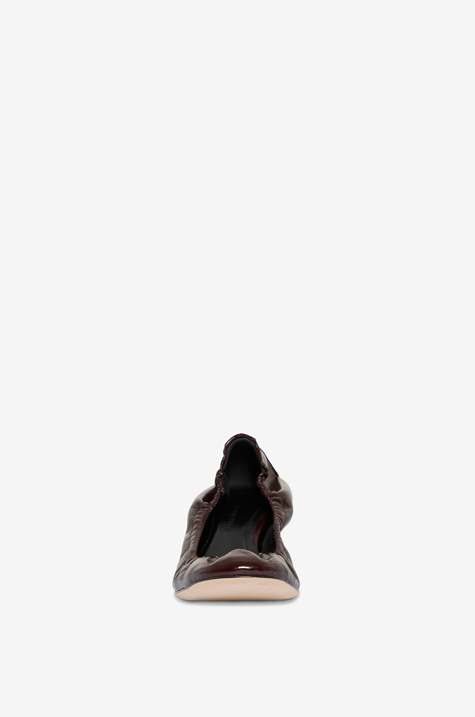 PHOEBE PHILO Low Pucker Pump 45 leather court shoes Women DARK RED 2