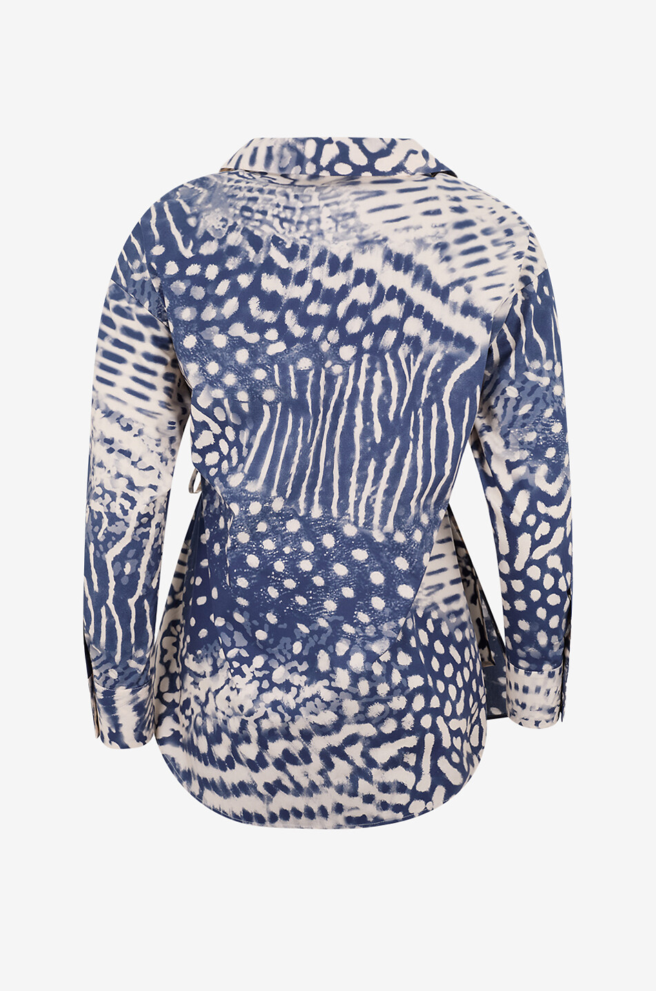 ANTONELLI FIRENZE Elliot fitted wrap shirt in printed cotton Women MULTI COLOURED 2
