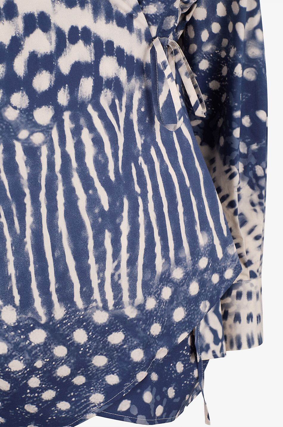 ANTONELLI FIRENZE Elliot fitted wrap shirt in printed cotton Women MULTI COLOURED 5