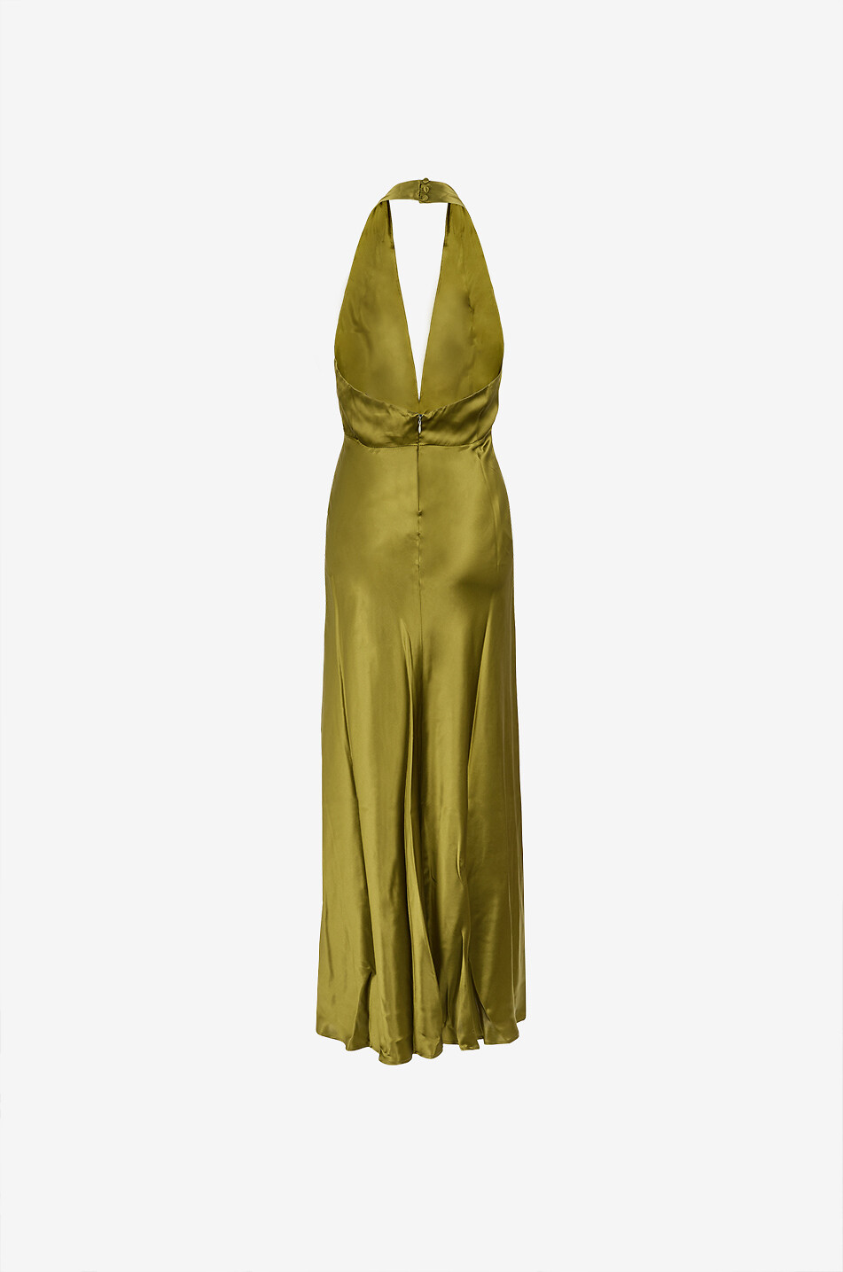 sage green satin cowl neck dress Rent Asos Edition Satin Halter Cowl Maxi Dress In Sage Green