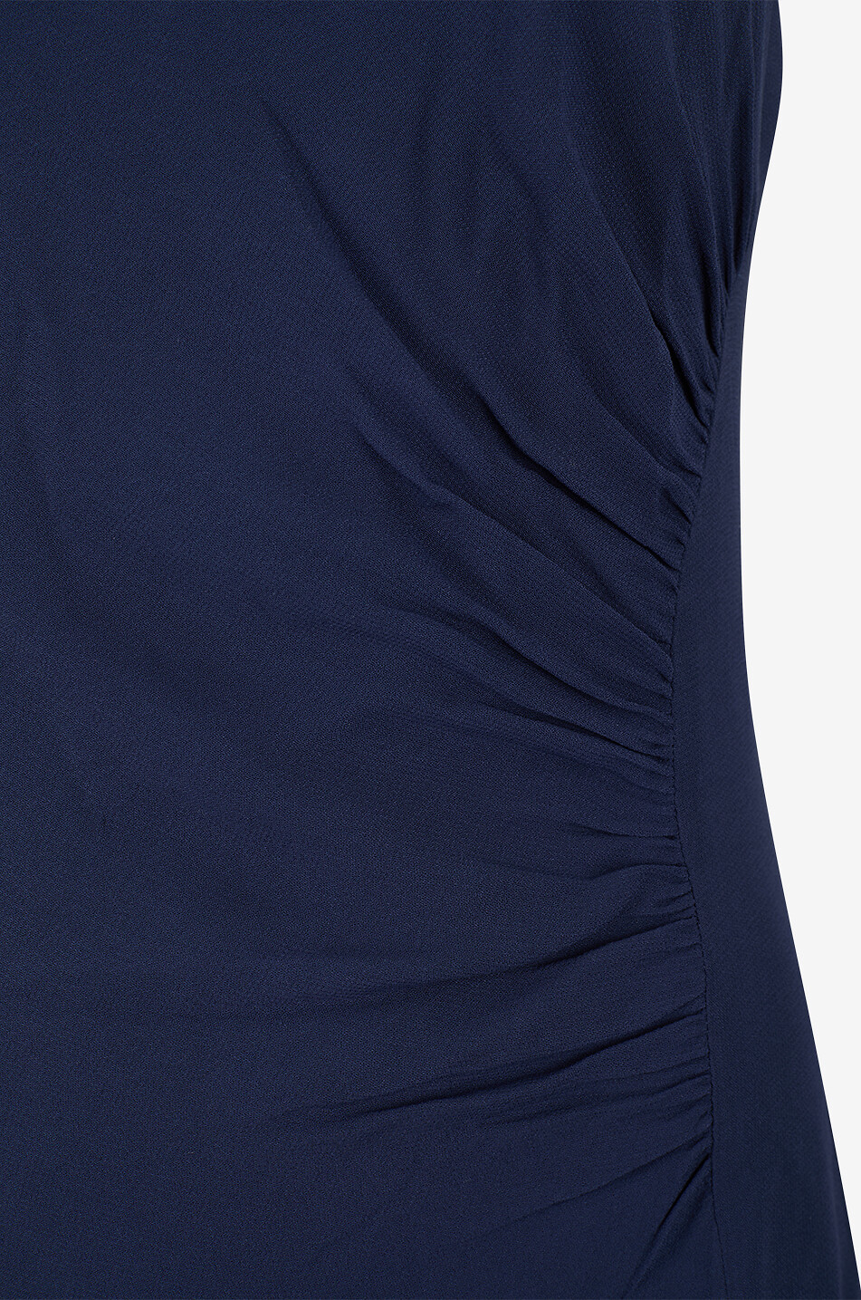 REFORMATION Senna Forest long draped crepe sleeveless dress Women DARK BLUE 6