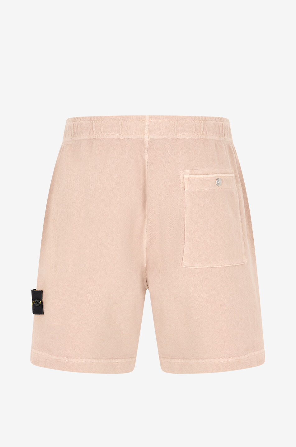 STONE ISLAND Bermuda cotton jersey shorts with distressed effect Men Medium beige 2