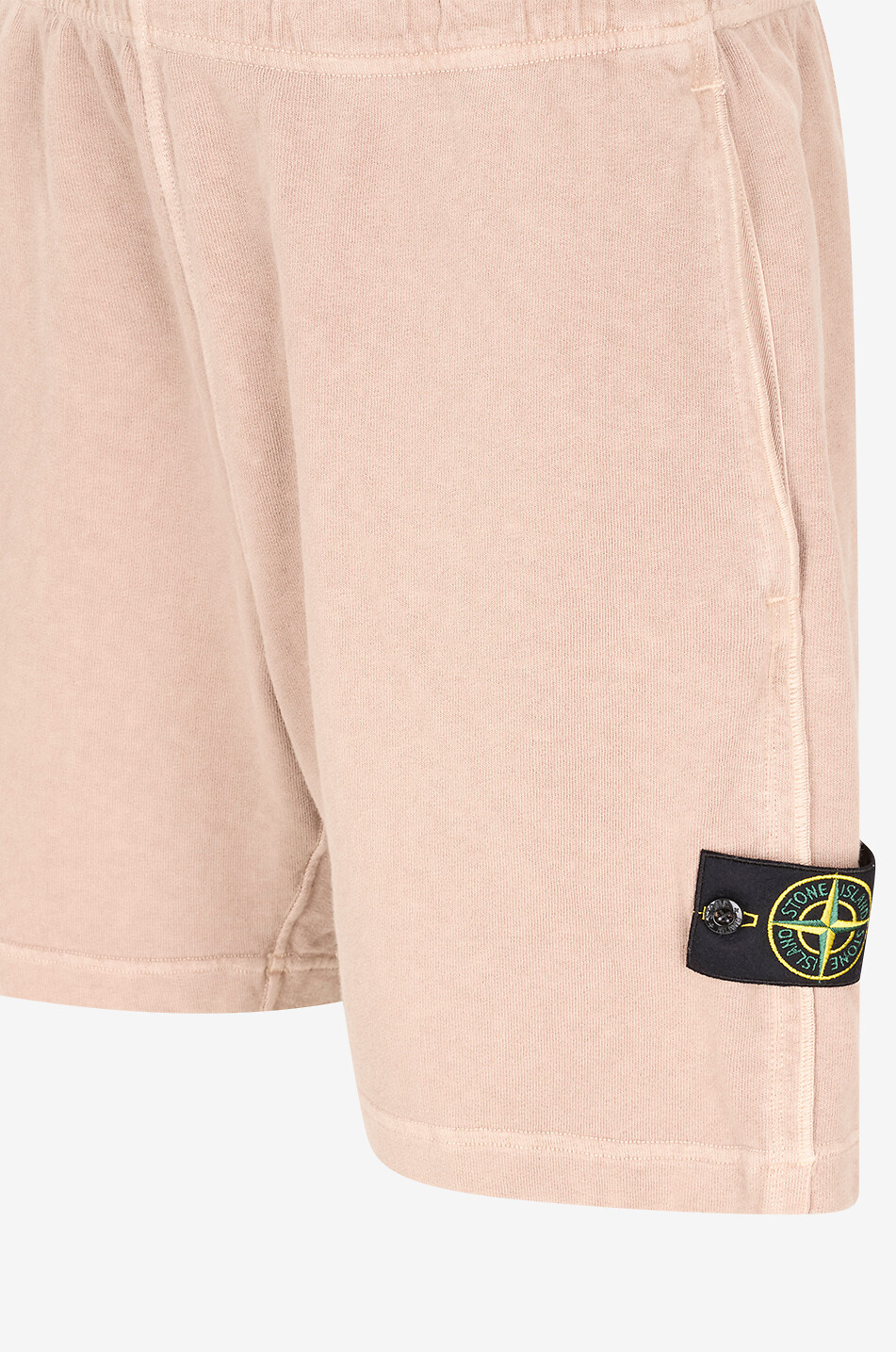 STONE ISLAND Bermuda cotton jersey shorts with distressed effect Men Medium beige 3