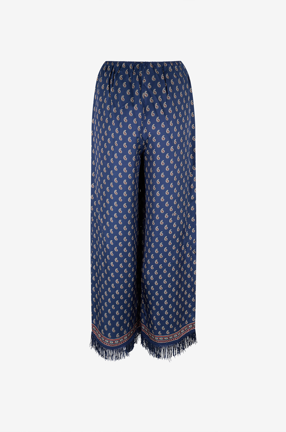 DÔEN Gerade Hose mit Print aus Seide und Viskose Lavon Damen BLAU 2