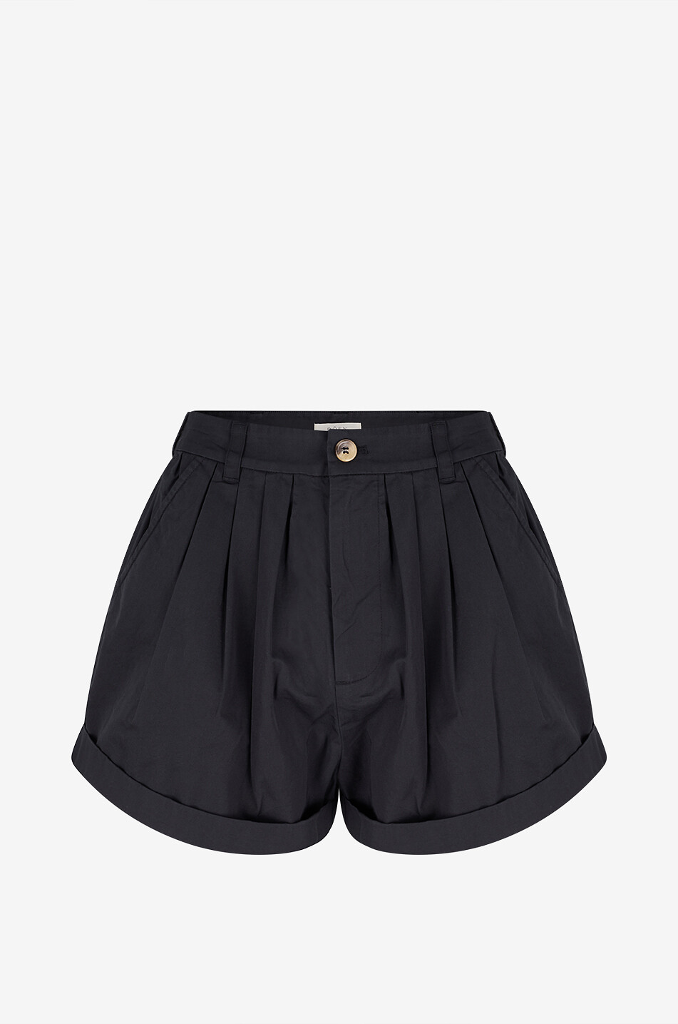 Short à godets en toile de coton Paige