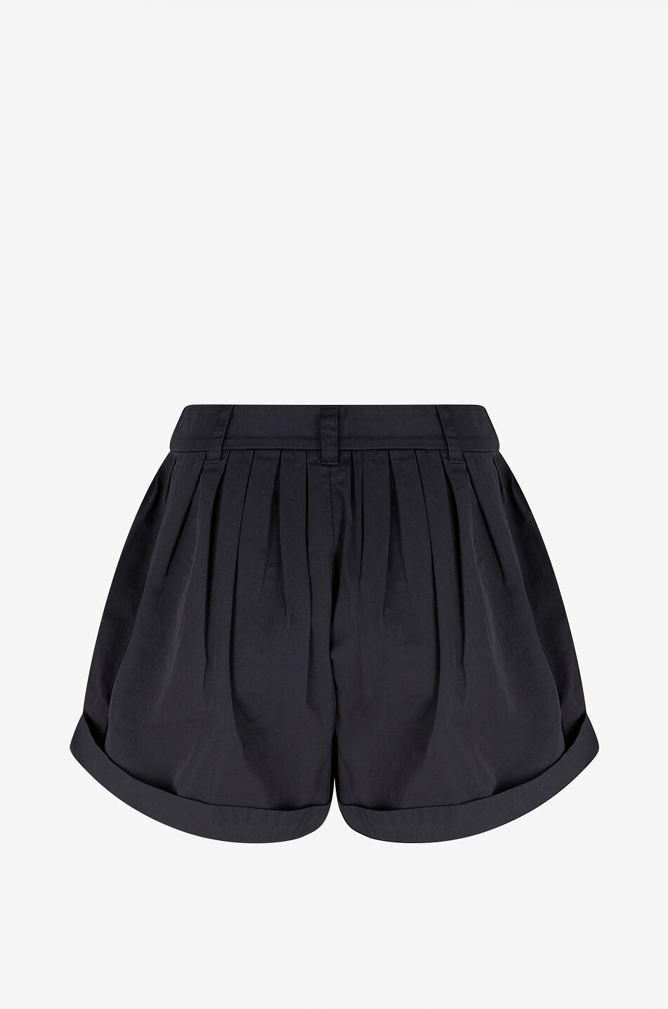 DÔEN Short à godets en toile de coton Paige Femme NOIR 2