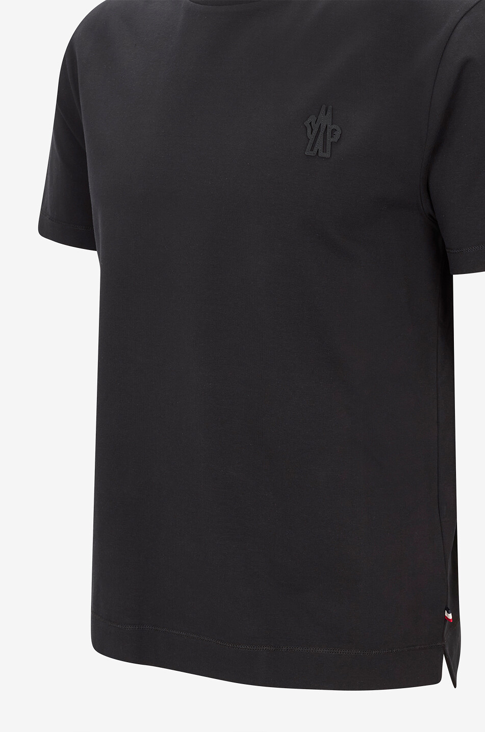 MONCLER GRENOBLE T-shirt cotton crewneck with embroidered logo Men BLACK 3