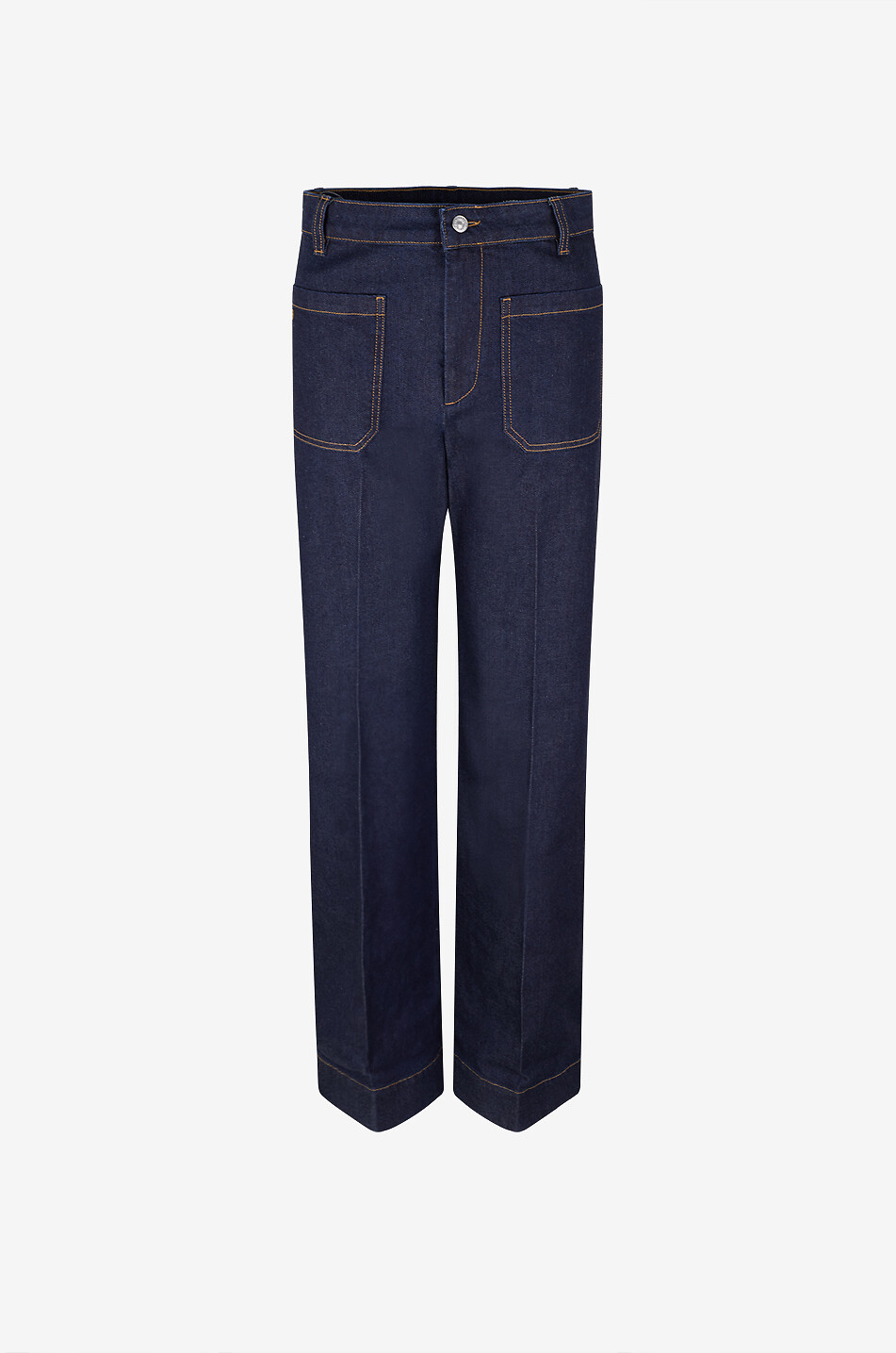 Flared jeans in organic cotton denim