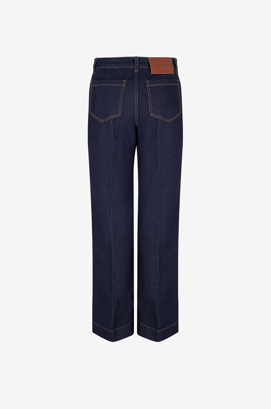 VICTORIA BECKHAM Flared jeans in organic cotton denim Women DARK BLUE 2