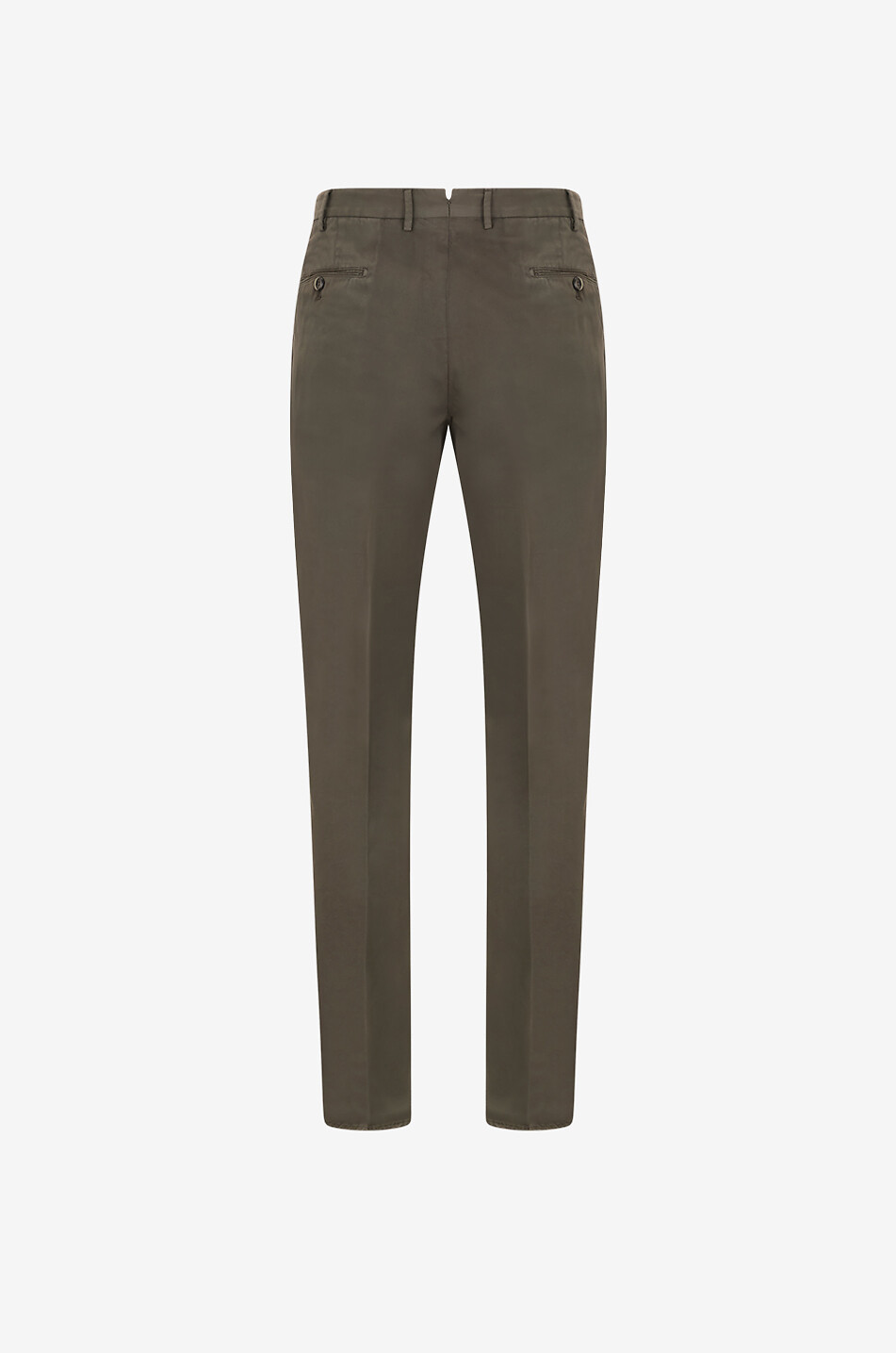 PT TORINO Pantalon chino en coton et soie Slim Fit Homme MARRON FONCÉ 2