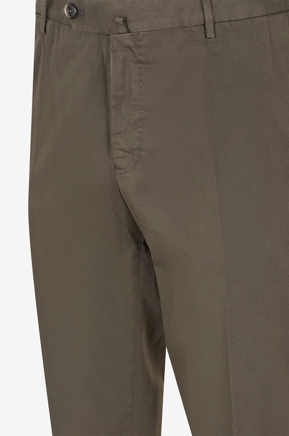 PT TORINO Pantalon chino en coton et soie Slim Fit Homme MARRON FONCÉ 3