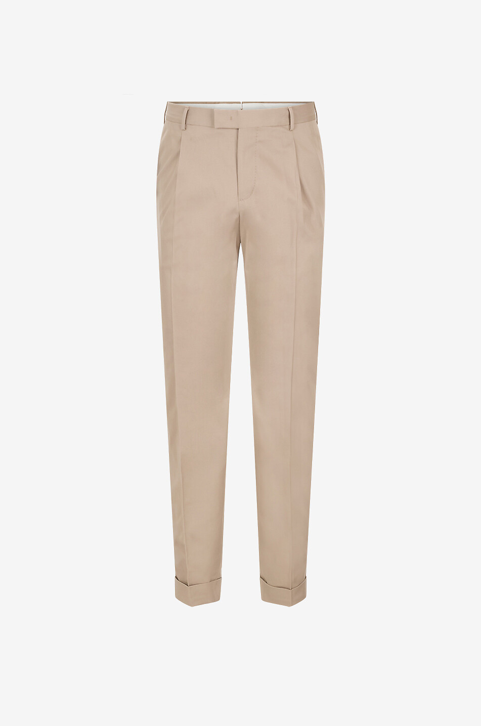 PT TORINO Gerade Hose aus Baumwolle und Seide Herren BEIGE 1