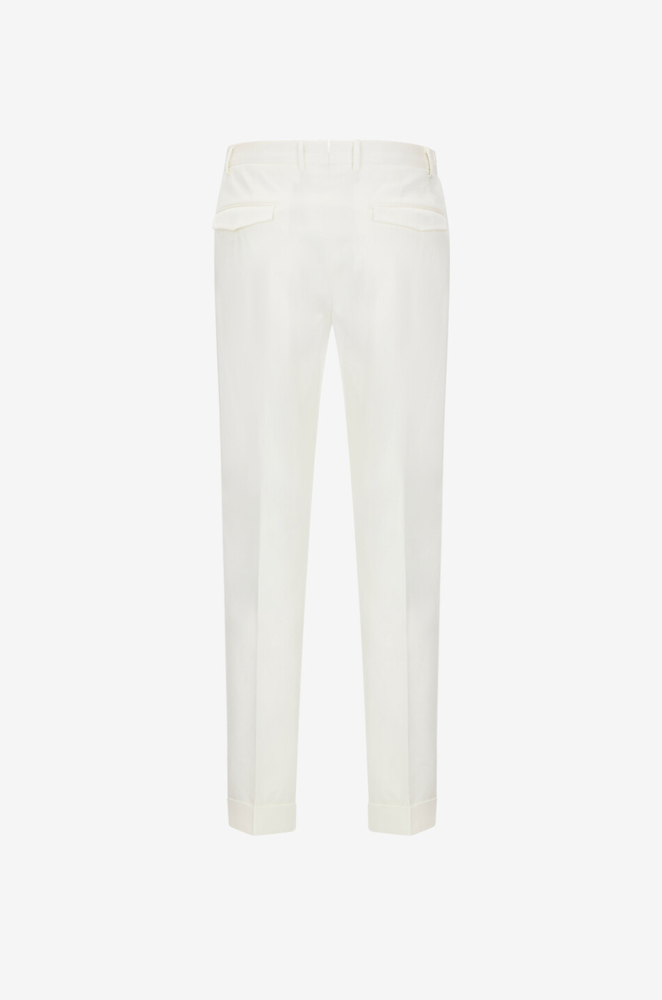 PT TORINO Pantalon droit en coton et soie Homme BLANC 2