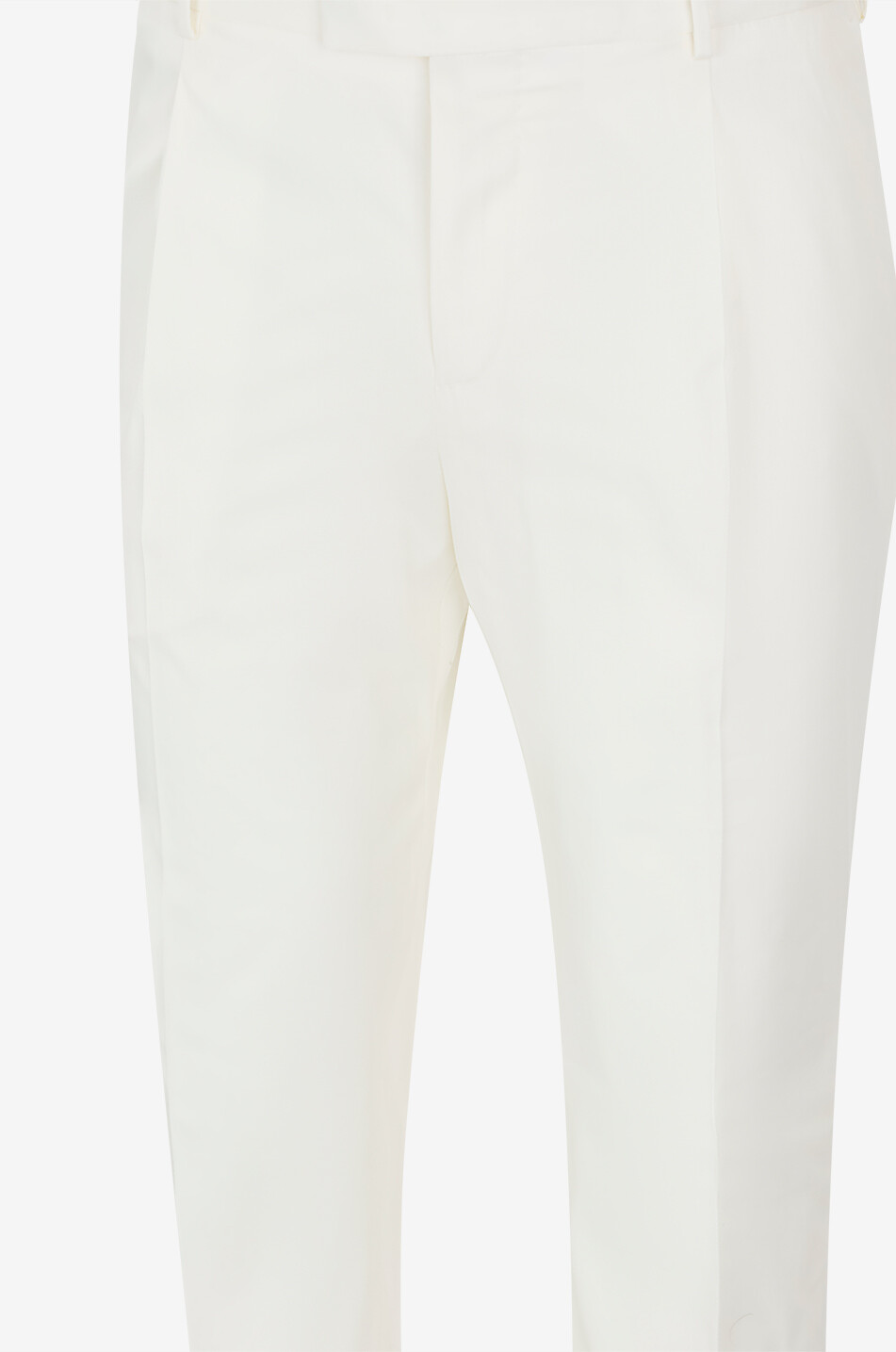 PT TORINO Pantalon droit en coton et soie Homme BLANC 3