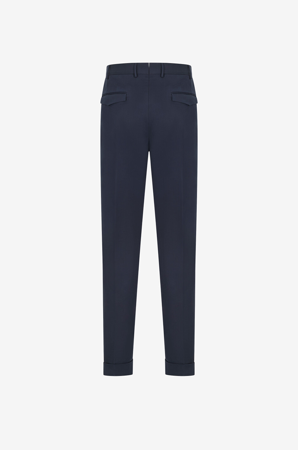 PT TORINO Pantalon droit en coton et soie Homme BLEU FONCE 2