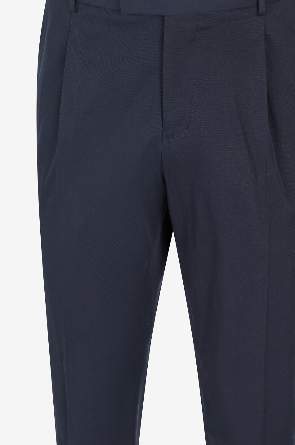 PT TORINO Pantalon droit en coton et soie Homme BLEU FONCE 3