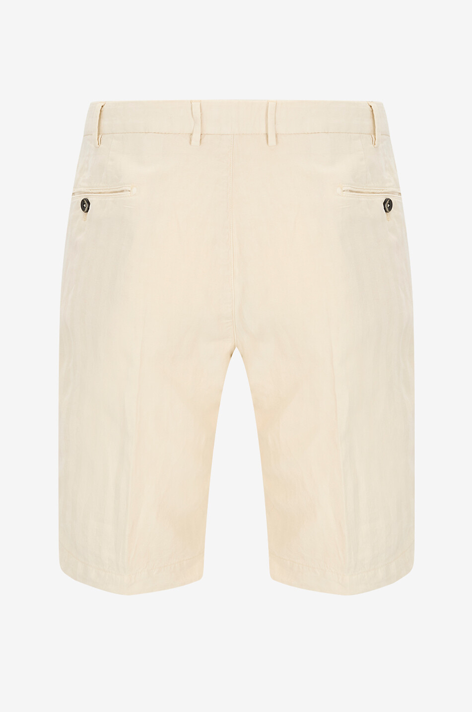 PT TORINO Bermuda shorts in linen cotton viscose blend Men EGGSHELL 2