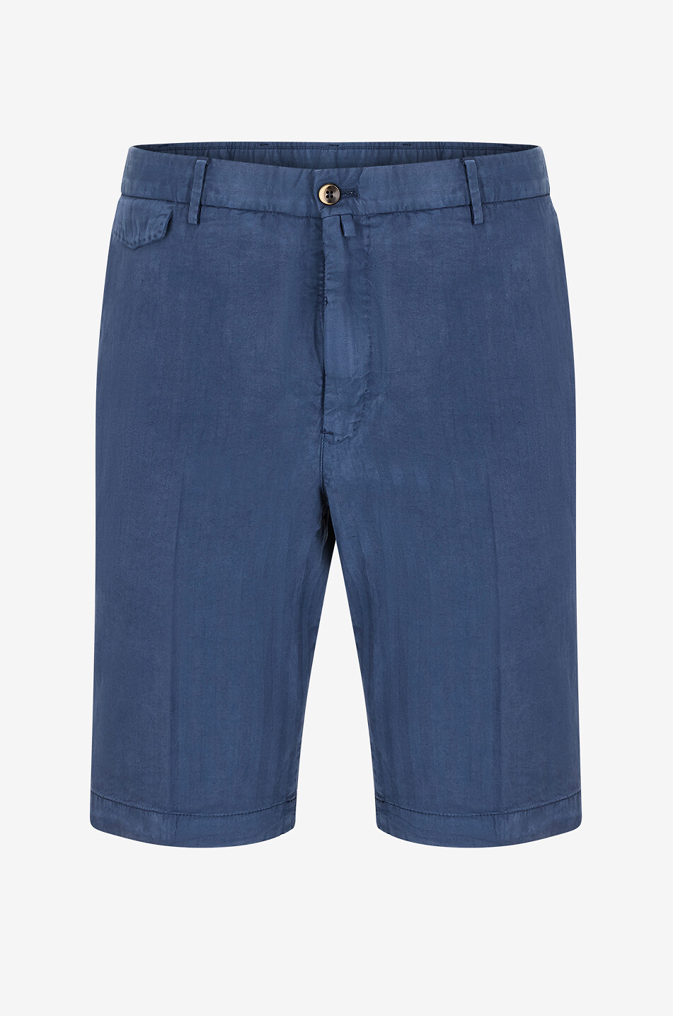 PT TORINO Bermuda shorts in linen cotton viscose blend Men DARK BLUE 1