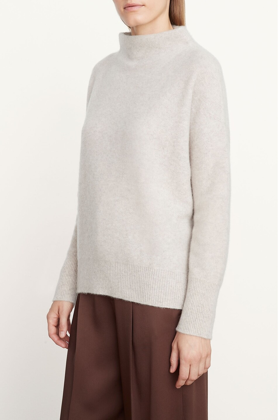 VINCE Pullover mit Schornsteinkragen aus Kaschmir Damen BEIGE 6