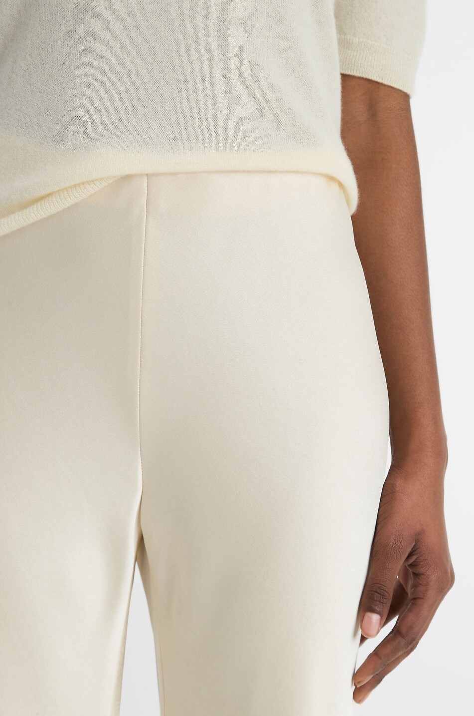 VINCE Pantalon droit Femme BLANC CASSE 5