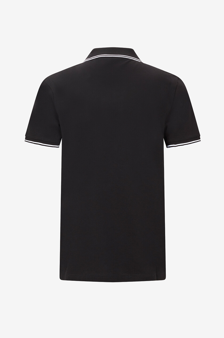 Short-sleeved slim fit polo shirt with zipped collar - MONCLER