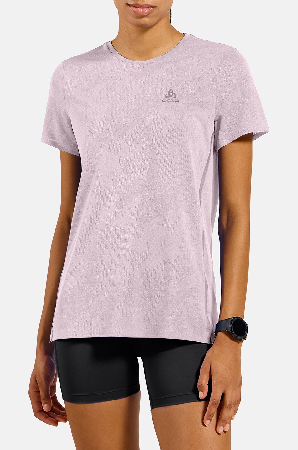 ODLO Zeroweight Engineered Chill-Tec running t-shirt Women LIGHT PINK 3