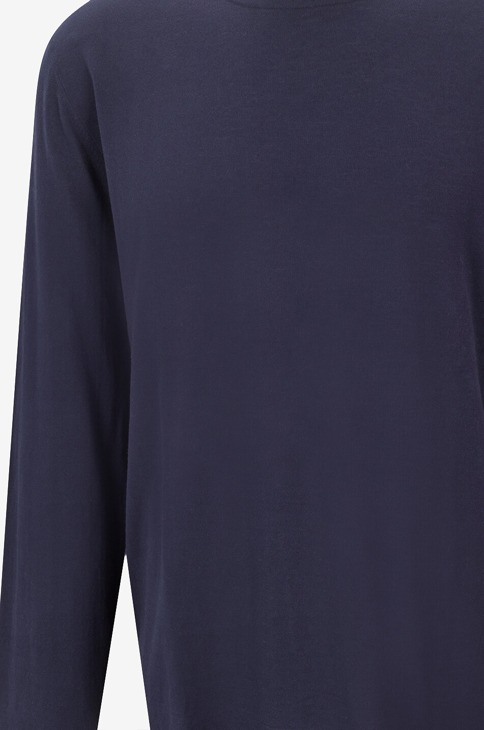 BONGENIE Crewneck jumper in cotton jersey Men DARK BLUE 3