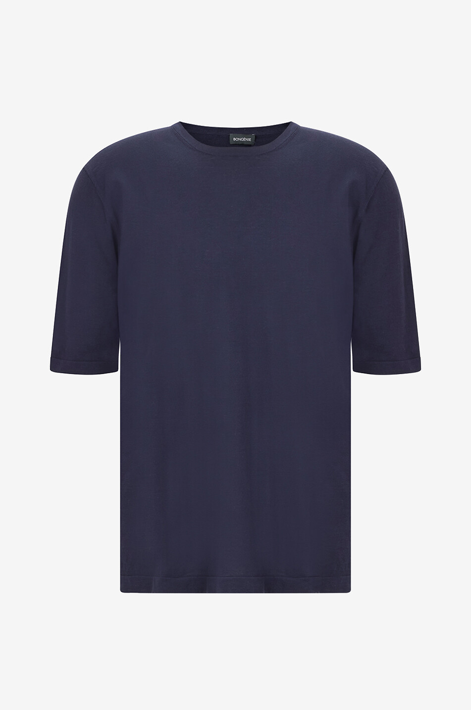 BONGENIE T-Shirt mit Rundhalsausschnitt aus Baumwolle Herren DUNKELBLAU 1