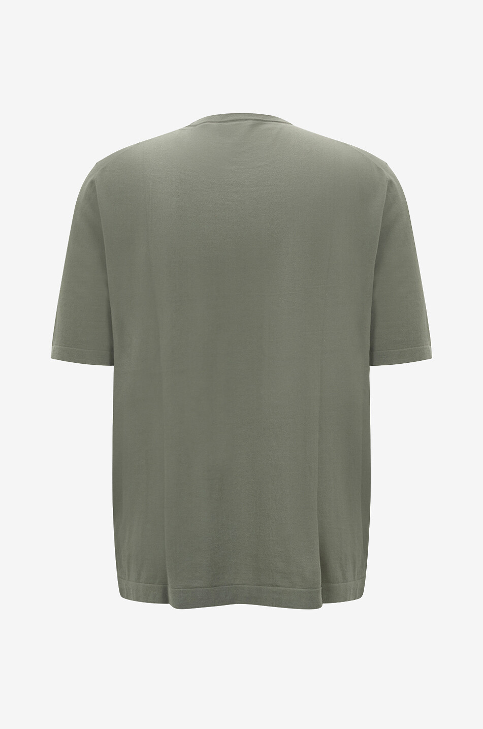 BONGENIE Round-neck cotton t-shirt Men LIGHT GREEN 2
