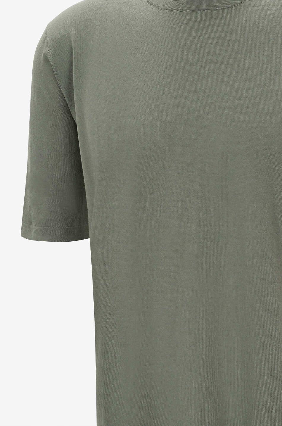 BONGENIE Round-neck cotton t-shirt Men LIGHT GREEN 3