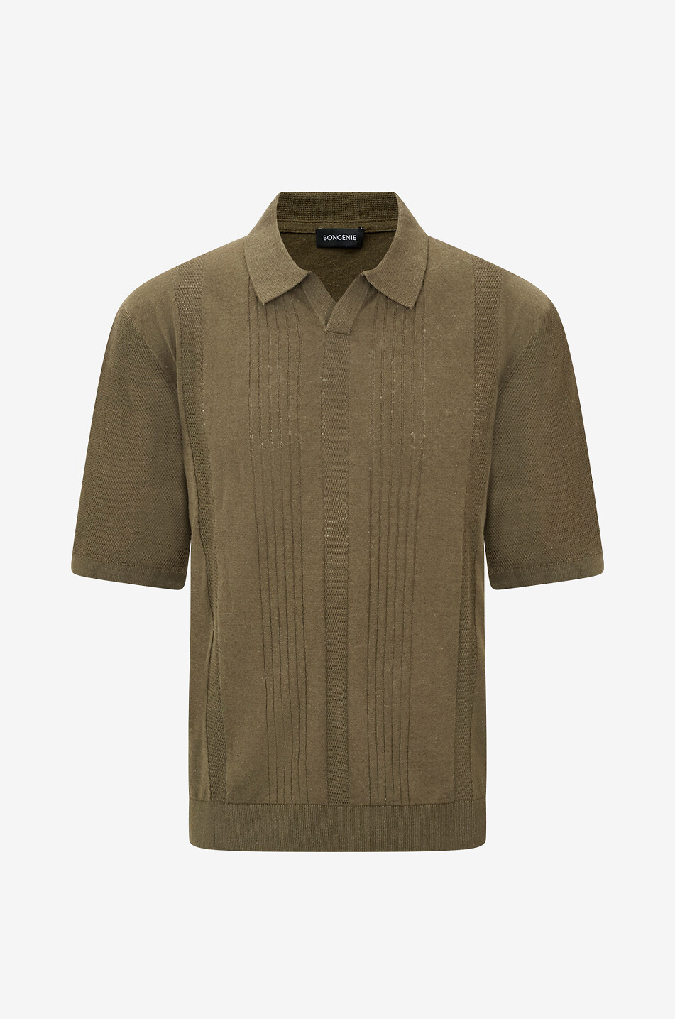 Poloshirt aus Leinen und Baumwolle