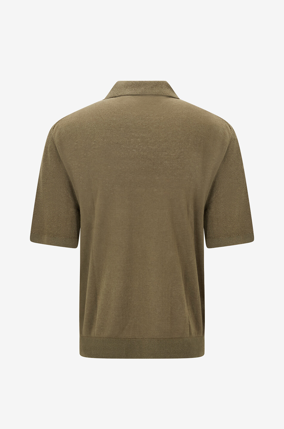 BONGENIE Poloshirt aus Leinen und Baumwolle Herren DUNKELGRÜN 2