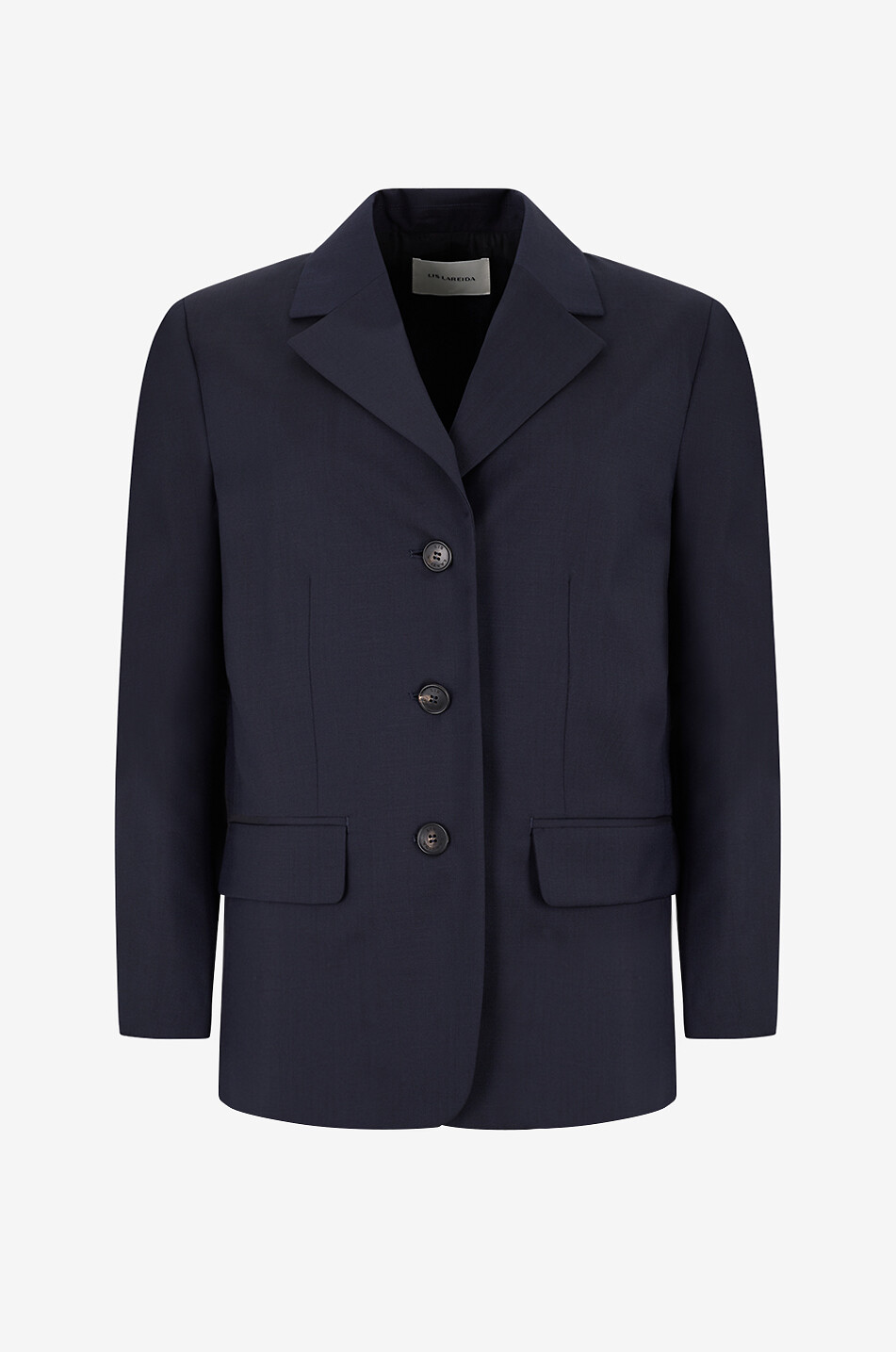 LIS LAREIDA Langer Blazer aus Schurwolle und Mohair Nathalia Damen DUNKELBLAU 1