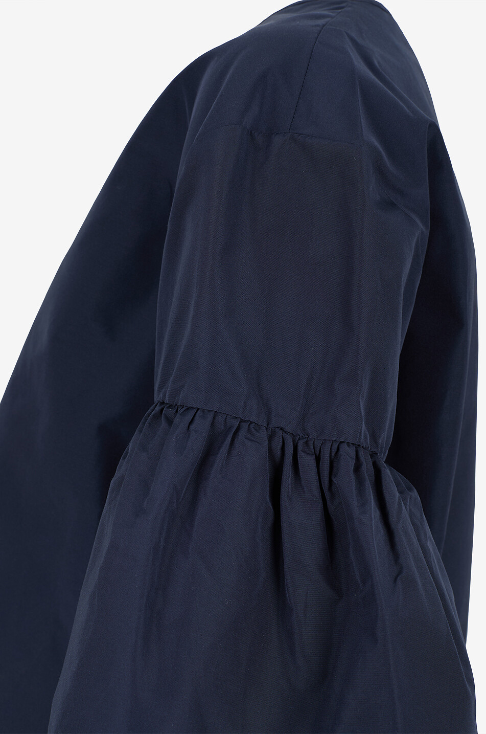 WEEKEND MAX MARA Top mit Rundhalsausschnitt aus Baumwollpopeline Break Damen DUNKELBLAU 3