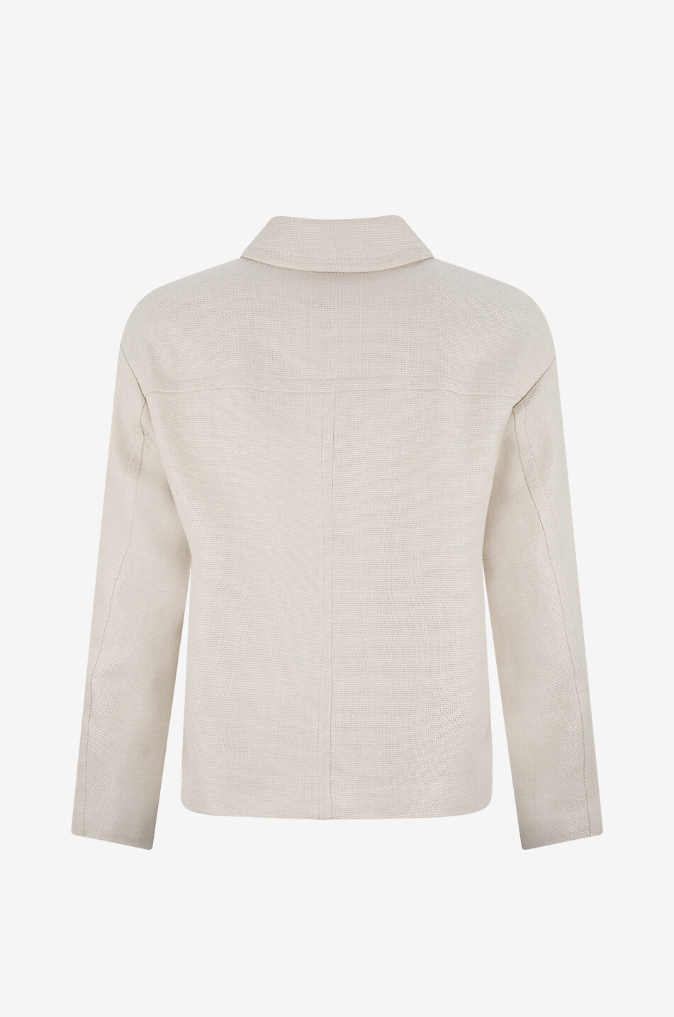 'S MAX MARA Datte linen and cotton short lightweight jacket Women WHITE 2